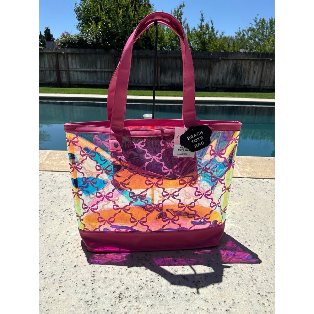 Juicy Couture Pink Bow Beach Tote Bag